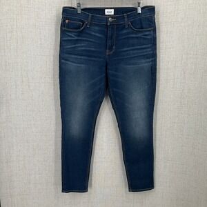 Hudson Krista Super Skinny Jeans Womens 33 Blue Cotton Ankle Dark Wash Designer
